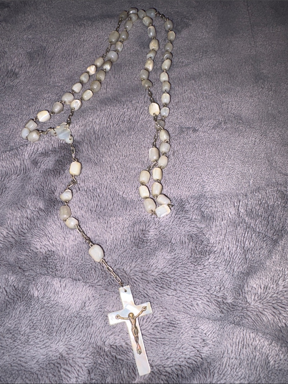 Antique Mother Of Pearl Rosary